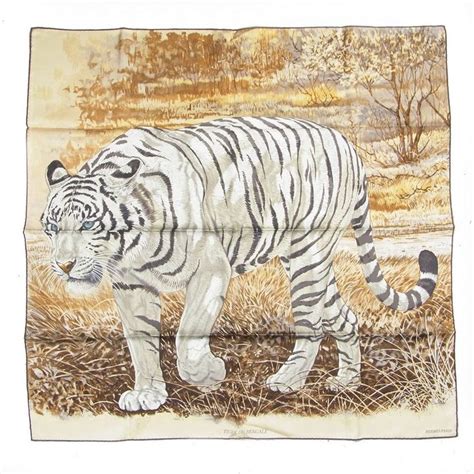 hermes tigre du bengale|Hermès Tigre Du Bengale Silk Scarf .